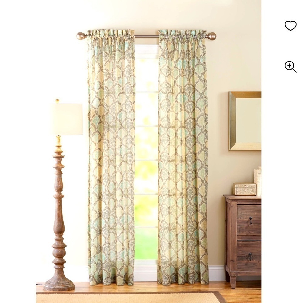 Better Homes and Gardens sheer curtain panels